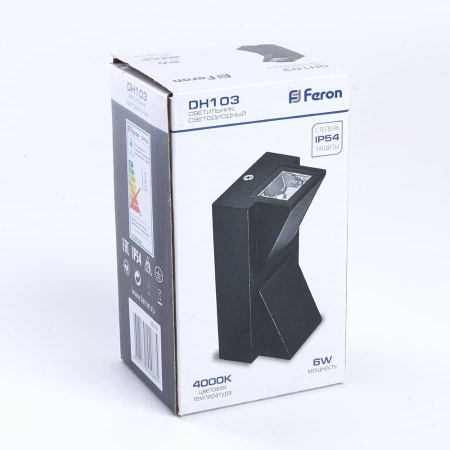 Уличный настенный светодиодный светильник Feron Дели DH103 06316