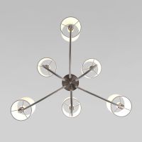 Подвесная люстра Eurosvet Abbey 60164/6 никель Smart 