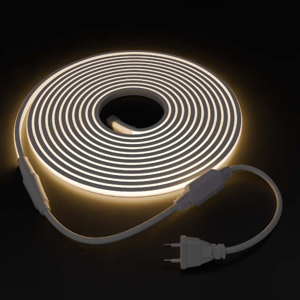 Комплект светодиодной ленты (сетевой шнур, заглушка, крепеж) Apeyron 230В COB 11Вт/м 4000К 5м IP65 10-105