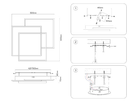 Потолочный светильник Ambrella Light Original FA7723