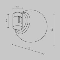 Трековый магнитный светильник Maytoni Technical Luna TR229-1-5W4K-BS
