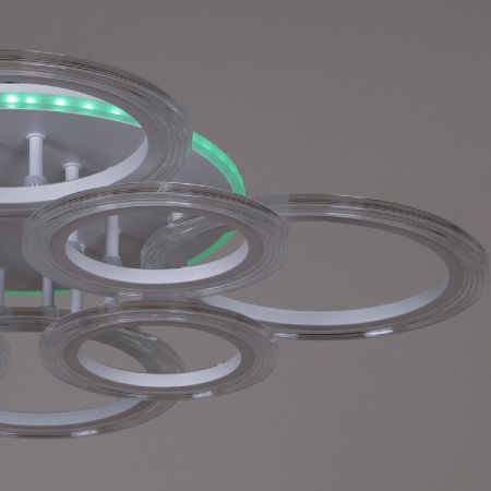 Потолочная люстра Reluce 09812-3.3-4+4A WH (RGB)