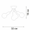 Потолочная люстра Vitaluce V3927-1/4PL