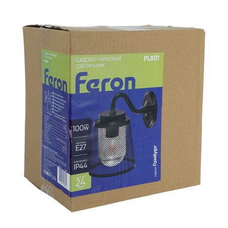 Уличный настенный светильник Feron Гамбург PL801  53395