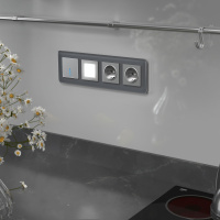 Рамка Werkel Elite на 4 поста графит W0042440