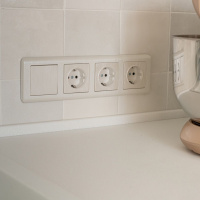 Рамка на 4 поста перламутровый WL12-Frame-04 Werkel