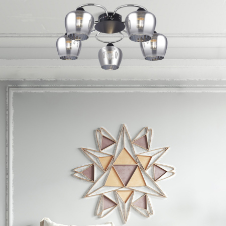 Потолочная люстра Arte Milano Amalfi 321508/5 CR+BK