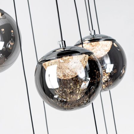 Каскадная люстра Modelux ML.2338.25 BK-CR