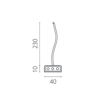Подвод питания к 456ххх (0,3м) Lightstar Trito 456002
