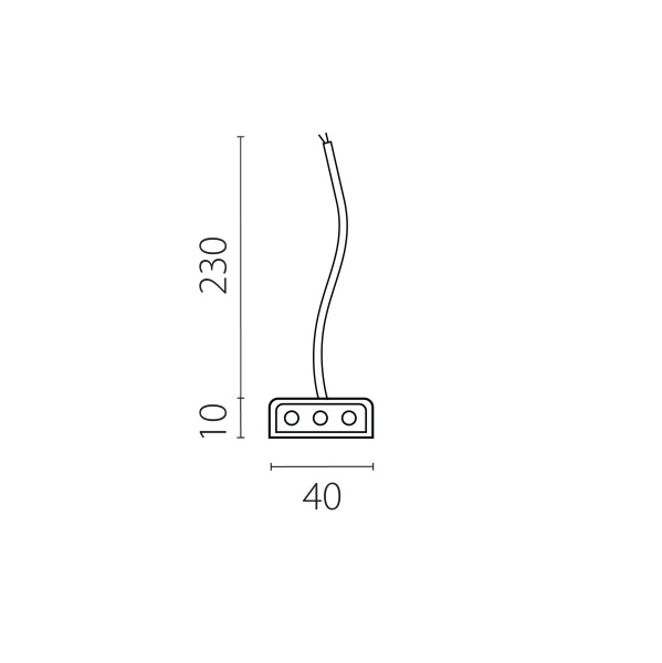 Подвод питания к 456ххх (0,3м) Lightstar Trito 456002