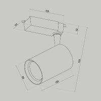Трековый светильник Maytoni Technical Vuoro TR003-1-15W4K-M-B