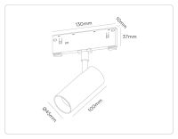 Трековый магнитный светильник с переключателем цв. темп. Ambrella Light GL2304