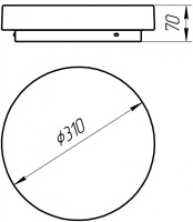 Накладной светильник Arte Lamp Aqva-tablet Led A6836PL-1WH