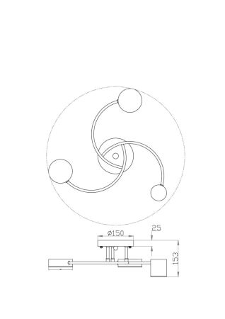 Потолочный светильник Freya Tibo FR6048CL-L6B