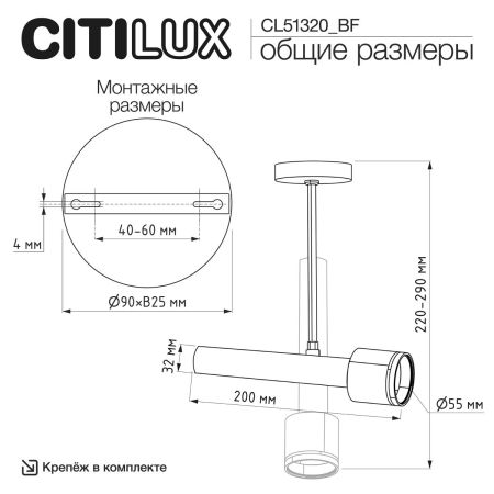 Спот Citilux Vektor CL51320_BF