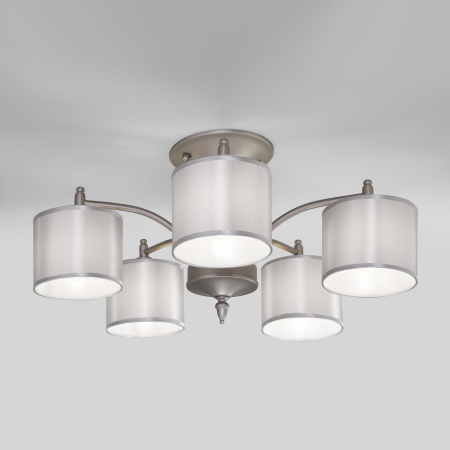 Подвесная люстра Eurosvet 60080/5 сатин-никель