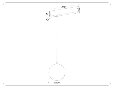 Трековый магнитный светильник Ambrella Light Magnetic 220V GL1442