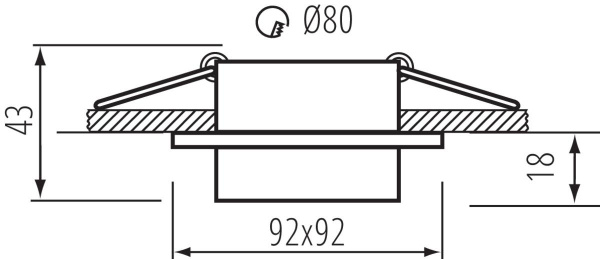 Точечный светильник Kanlux LONVI DSL W/W 35740