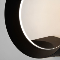 Уличный настенный светодиодный светильник Elektrostandard Ring 1710 Techno Led черный