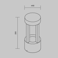 Уличный настенный светодиодный светильник Maytoni Vint O458WL-L9GF3K
