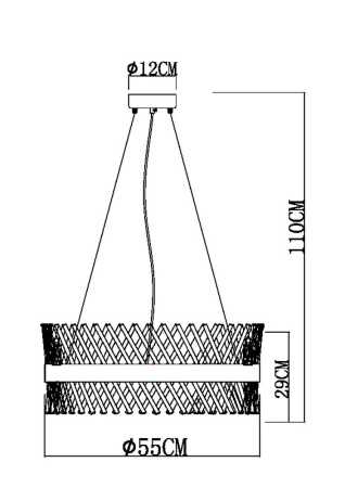 Подвесная люстра Arte Lamp Acapulco A1073LM-12PB