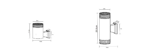 Уличный настенный светильник Arte Lamp Piautos A1926AL-1BK
