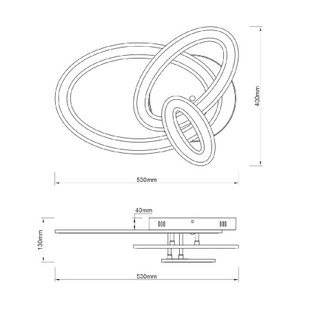 Потолочная люстра Escada Volume 10241/3LED