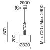 Подвесной светильник Freya Tela FR2061PL-01BS