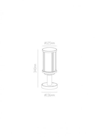 Садовый светильник ARTE Lamp A1036FN-1BK