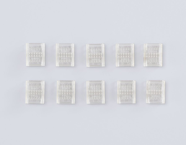 Соединитель прямой Ambrella Light Illumination COB 12/24V для лент 12mm (2 конт.) (10шт. в комплекте) GS6362