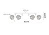 Спот Arte Lamp A6141PL-4WH