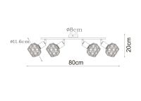 Спот Arte Lamp A6141PL-4WH