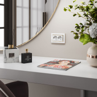 Рамка Snabb для двойной розетки белый/золото WL03-Frame-01-DBL-white-GD Werkel