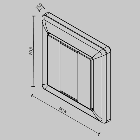 Кнопочная настенная панель управления Maytoni Dali 721039