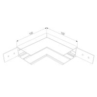 Коннектор угловой внутренний для накладного шинопровода Elektrostandard Slim Magnetic 4690389178993