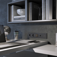 Рамка Werkel Hammer на 5 постов черный W0052408