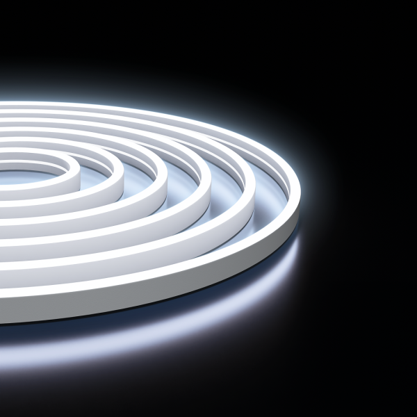 Светодиодный неон Apeyron 24В, 10Вт/м, 400Лм/м, 6500К (х.б.) smd 2835 120д/м,  PCB 8мм, 6х12мм, 10м, IP65 17-309