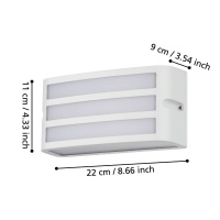 Уличный настенный светильник Eglo Camarda 900809