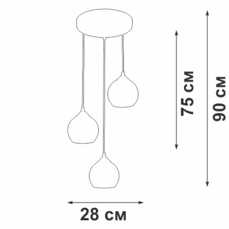 Подвесной светильник Vitaluce V3785-0/3S