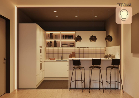 Лампа светодиодная диммируемая Gauss E14 5W 2700K матовая 1100112