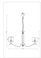 Подвесная люстра Arte Lamp Alhena A4091LM-8CC