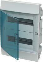 Бокс ABB Mistral41 встраиваемый 24М (2x12) зеленая дверь с винтовым клеммным блоком