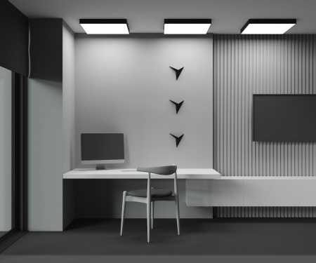 Потолочный светильник Maytoni Zon C032CL-90W4K-SQ-B