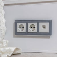 Рамка Favorit на 3 поста серый WL01-Frame-03 Werkel