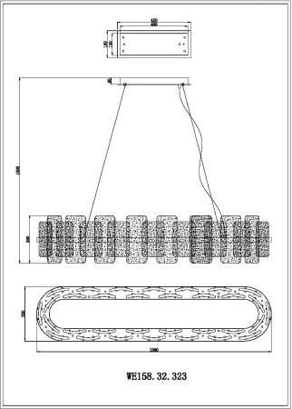 Подвесная люстра Wertmark Nelly WE158.32.323