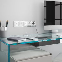 Рамка Snabb на 5 постов белая WL03-Frame-05-white Werkel