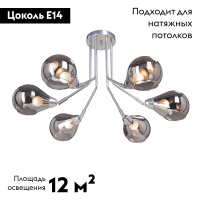 Потолочная люстра Vitaluce V4871-9/6PL