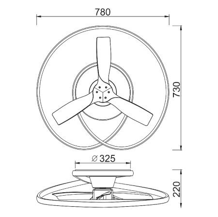 Люстра-вентилятор Mantra Ocean 8236