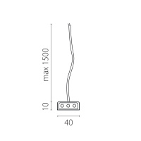 Подвод питания к 456ххх (1,5м) Lightstar Trito 456003