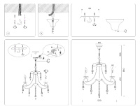 Подвесная люстра Ambrella Light Classic TR4916